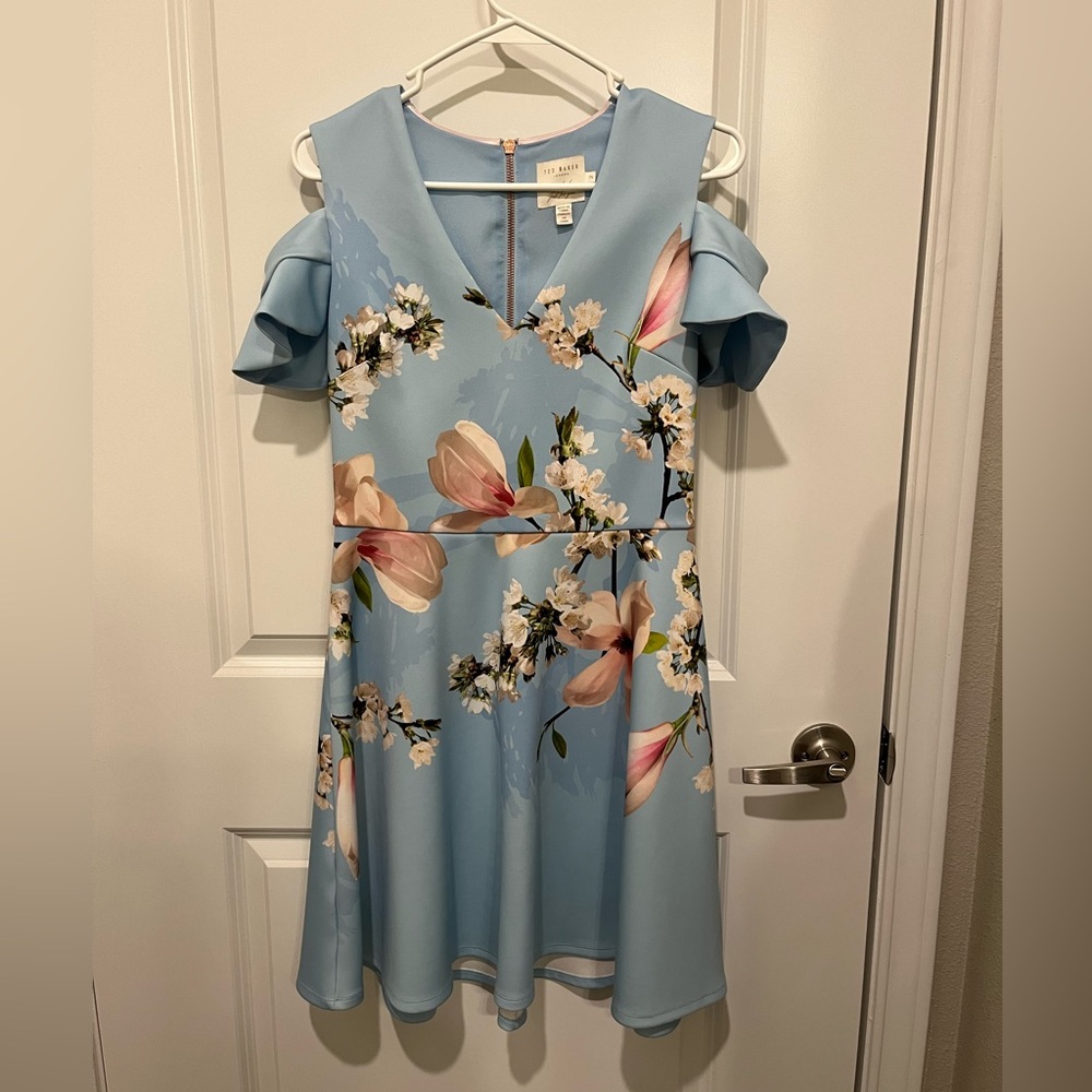 Ted Baker Effrae Harmony Cold-Shoulder Dress